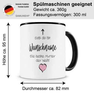 Tasse mit dem Motiv Die beste Mutter der Welt - Ansicht 2