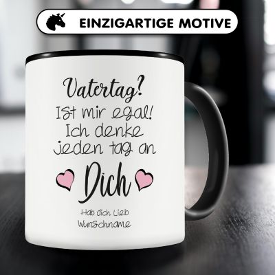 Tasse mit dem Motiv Vatertag? Ist mir egal - Ansicht 3