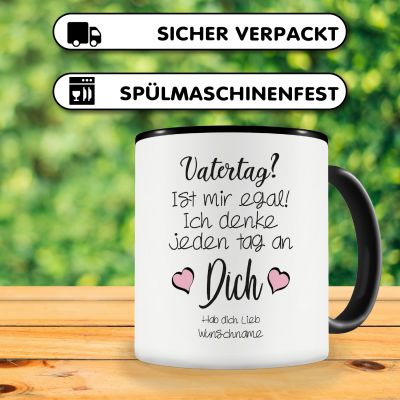Tasse mit dem Motiv Vatertag? Ist mir egal - Ansicht 4