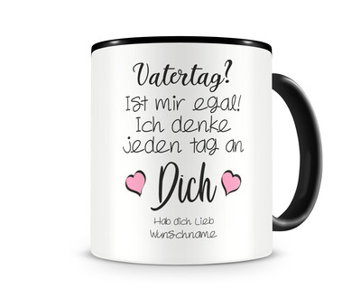Tasse mit dem Motiv Vatertag? Ist mir egal - Ansicht 1