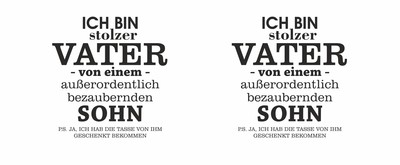 Tasse mit dem Motiv Ich bin stolzer Vater von einem Sohn - Ansicht 2
