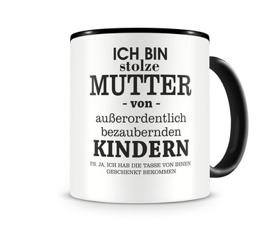 Tasse mit dem Motiv Ich bin stolze Mutter von Kindern