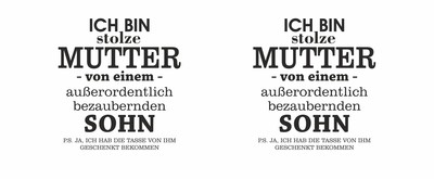 Tasse mit dem Motiv Ich bin stolze Mutter von einem Sohn - Ansicht 2