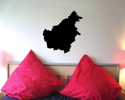 Borneo Insel Wandtattoo - Ansicht 2