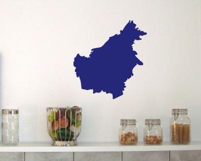 Borneo Insel Wandtattoo - Ansicht 3