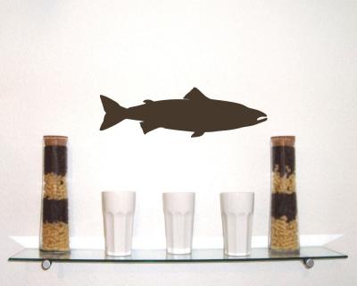 Lachs Wandtattoo - Ansicht 3