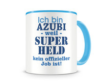 Tasse mit dem Motiv Ich bin Azubi Tasse Modellnummer  hellblau/hellblau