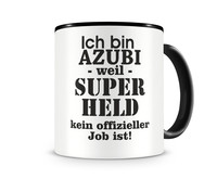 Tasse mit dem Motiv Ich bin Azubi Tasse Modellnummer  schwarz/schwarz