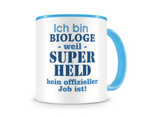 Tasse mit dem Motiv Ich bin Biologe Tasse Modellnummer  hellblau/hellblau