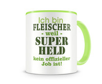 Tasse mit dem Motiv Ich bin Fleischer Tasse Modellnummer  grn 902/grn 902