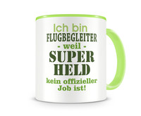 Tasse mit dem Motiv Ich bin Flugbegleiter Tasse Modellnummer  grn 902/grn 902