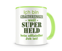 Tasse mit dem Motiv Ich bin Gebudereiniger Tasse Modellnummer  grn 902/grn 902