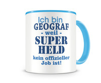 Tasse mit dem Motiv Ich bin Geograf Tasse Modellnummer  hellblau/hellblau