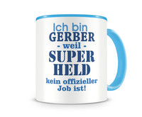 Tasse mit dem Motiv Ich bin Gerber Tasse Modellnummer  hellblau/hellblau