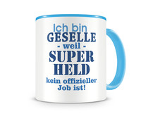 Tasse mit dem Motiv Ich bin Geselle Tasse Modellnummer  hellblau/hellblau