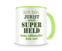 Tasse mit dem Motiv Ich bin Jurist Tasse Modellnummer  grn 902/grn 902