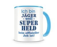 Tasse mit dem Motiv Ich bin Jger Tasse Modellnummer  hellblau/hellblau