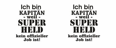 Tasse mit dem Motiv Ich bin Kapitn - Ansicht 2