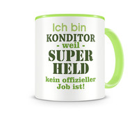 Tasse mit dem Motiv Ich bin Konditor Tasse Modellnummer  grn 902/grn 902