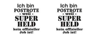 Tasse mit dem Motiv Ich bin Postbote - Ansicht 2