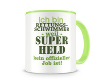 Tasse mit dem Motiv Ich bin Rettungsschwimmer Tasse Modellnummer  grn 902/grn 902