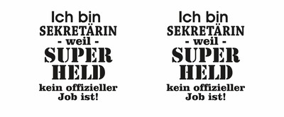 Tasse mit dem Motiv Ich bin Sekretrin - Ansicht 2