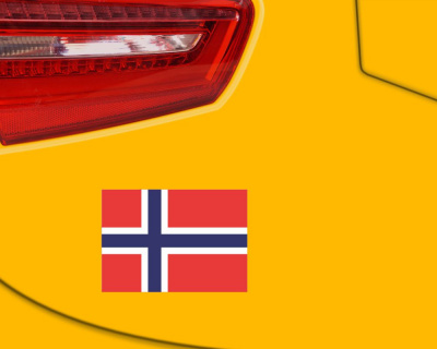 Aufkleber Set Norwegen Autoaufkleber 10 Flaggen Set - Ansicht 3
