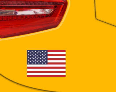 Aufkleber Set USA Autoaufkleber 10 Flaggen Set - Ansicht 3