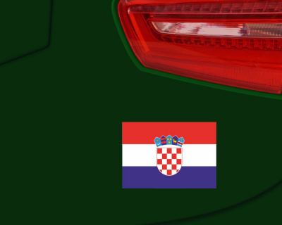 Aufkleber Set Kroatien Autoaufkleber 10 Flaggen Set - Ansicht 3