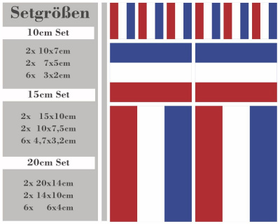 Aufkleber Set Niederlande Autoaufkleber 10 Flaggen Set - Ansicht 2