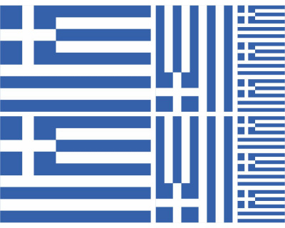 Aufkleber Set Griechenland Autoaufkleber 10 Flaggen Set
