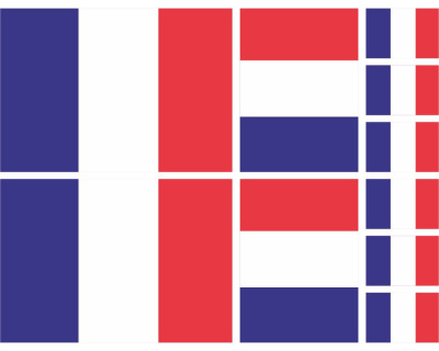 Aufkleber Set Frankreich Autoaufkleber 10 Flaggen Set