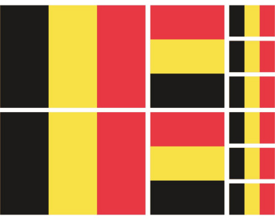 Aufkleber Set Belgien Autoaufkleber 10 Flaggen Set