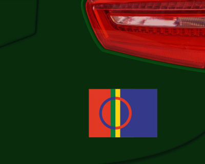 Aufkleber Set Lappland Autoaufkleber 10 Flaggen Set - Ansicht 3