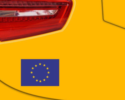 Europafahne Aufkleber EU Flagge Sticker |  Auto Mororrad Fahrrad - Ansicht 3