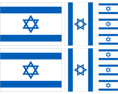 Israelflagge Autoaufkleber Flagge Sticker Aufkleber | Mororrad Auto Fahrrad