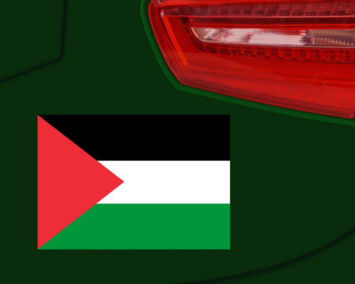 Palstinaflagge Autoaufkleber Flagge Sticker Aufkleber | Auto Mororrad Fahrrad - Ansicht 2