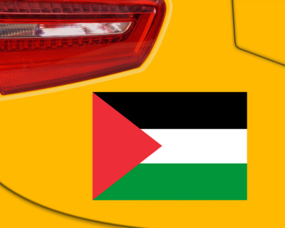Palstinaflagge Autoaufkleber Flagge Sticker Aufkleber | Auto Mororrad Fahrrad - Ansicht 3