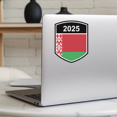 Belarus Wappen mit Jahreszahl Autoaufkleber - Ansicht 5