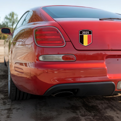 Belgien Wappen mit Jahreszahl Autoaufkleber - Ansicht 4
