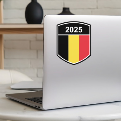 Belgien Wappen mit Jahreszahl Autoaufkleber - Ansicht 5