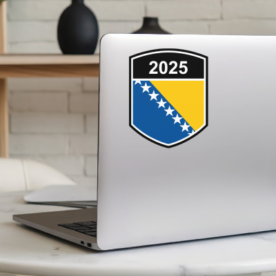 Bosnien und Herzegowina Wappen mit Jahreszahl Autoaufkleber - Ansicht 5