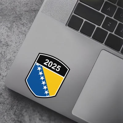 Bosnien und Herzegowina Wappen mit Jahreszahl Autoaufkleber - Ansicht 7