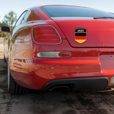 Deutschland Wappen mit Jahreszahl Autoaufkleber - Ansicht 4