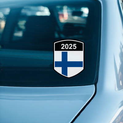 Finnland Wappen mit Jahreszahl Autoaufkleber - Ansicht 2