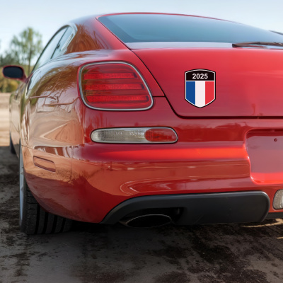 Frankreich Wappen mit Jahreszahl Autoaufkleber - Ansicht 4