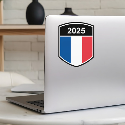Frankreich Wappen mit Jahreszahl Autoaufkleber - Ansicht 5