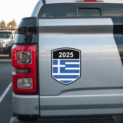 Griechenland Wappen mit Jahreszahl Autoaufkleber - Ansicht 3