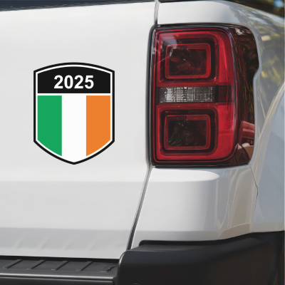 Irland Wappen mit Jahreszahl Autoaufkleber - Ansicht 3