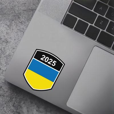 Ukraine Wappen mit Jahreszahl Autoaufkleber - Ansicht 7